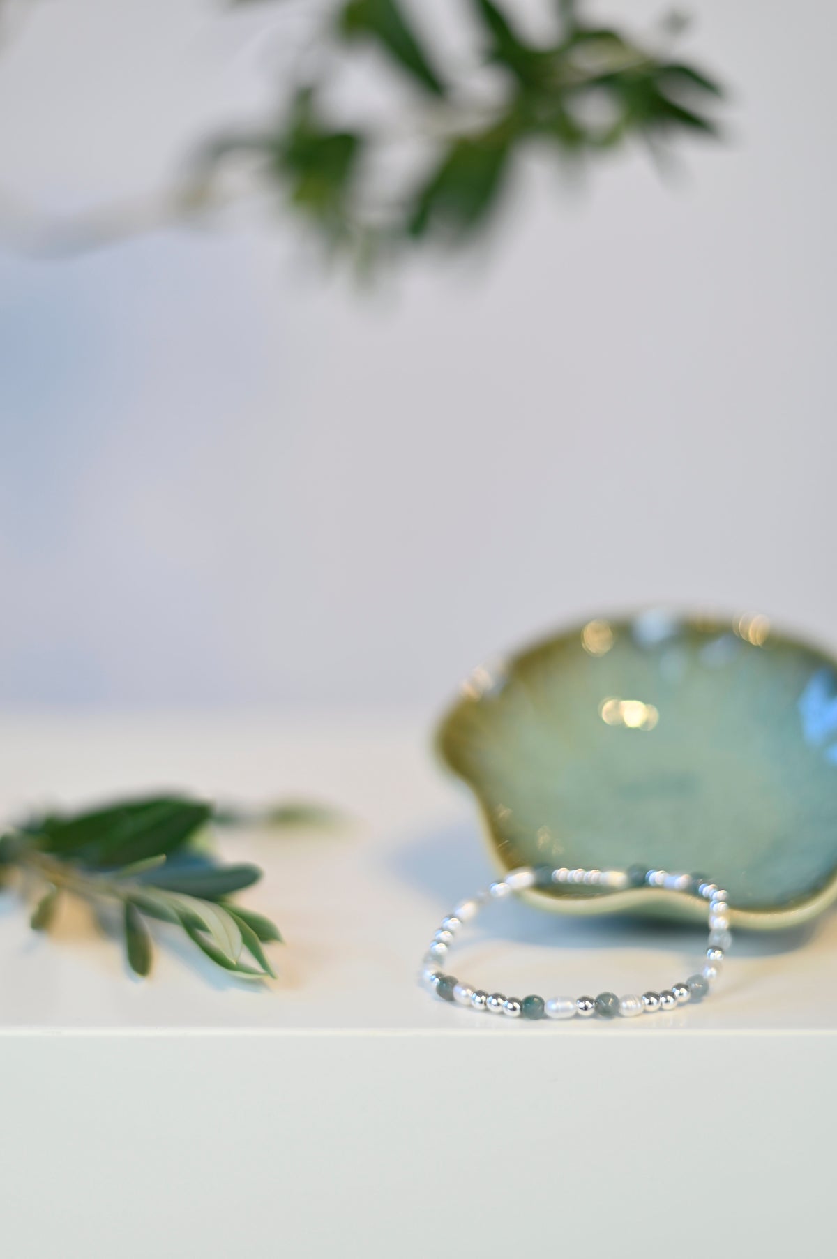 Armband silber türkis mit Süßwasserperlen Highlights