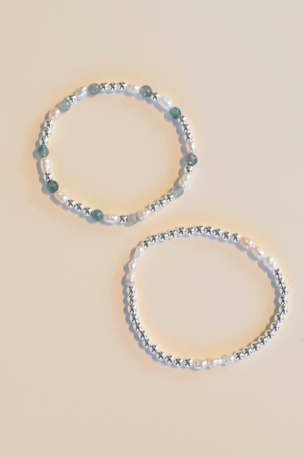 Armband silber türkis mit Süßwasserperlen Highlights