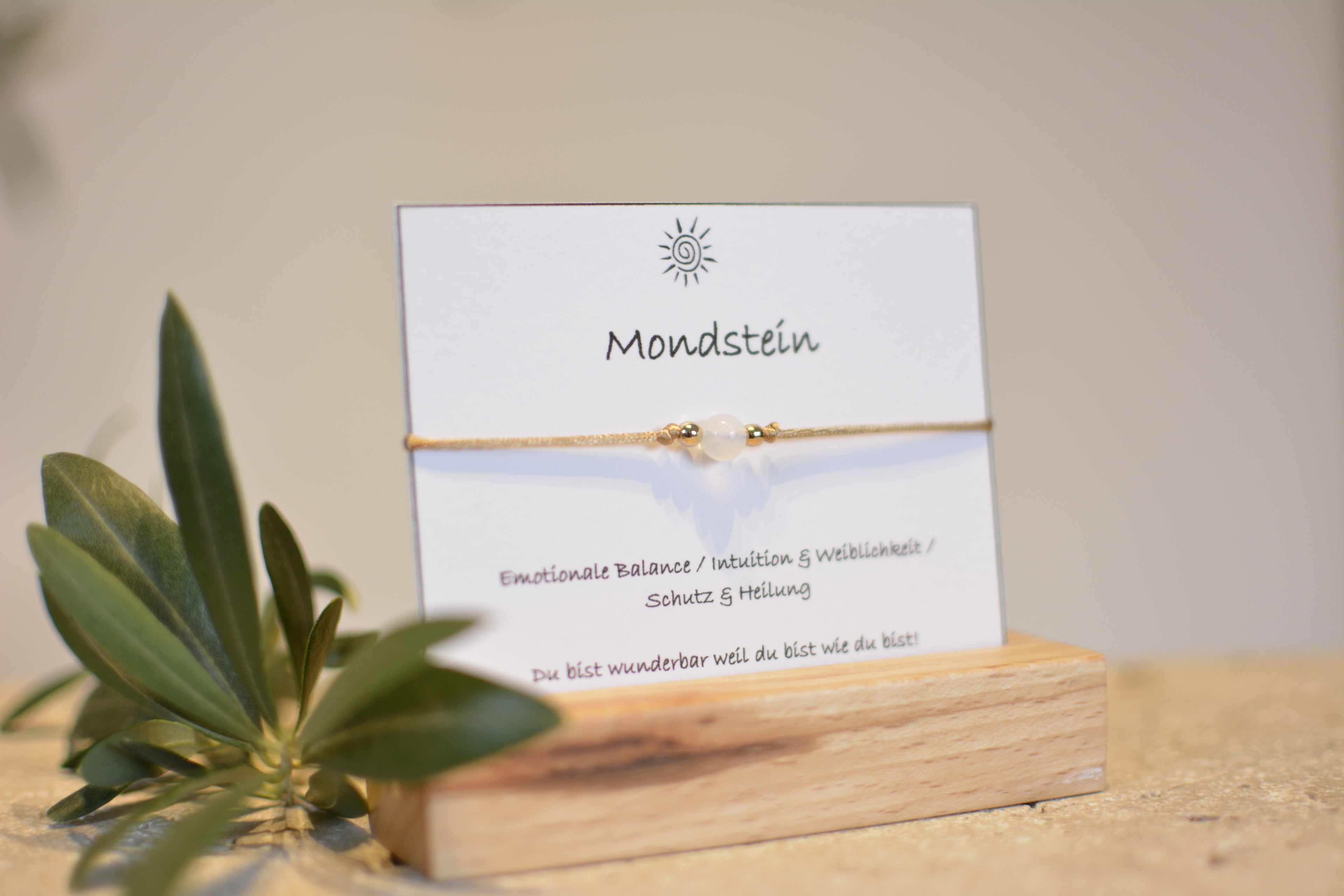 Mondschein‑Eleganz – Armband mit echtem Mondstein
