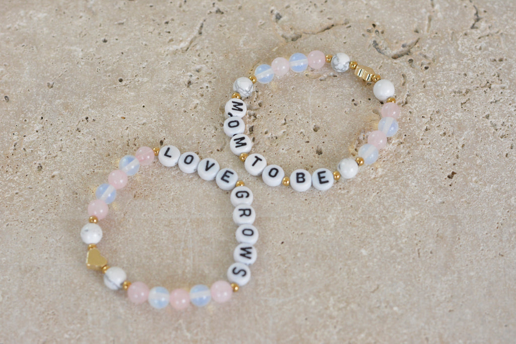 Love Grows Mom to be Armband - Geschenk zur Schwangerschaft