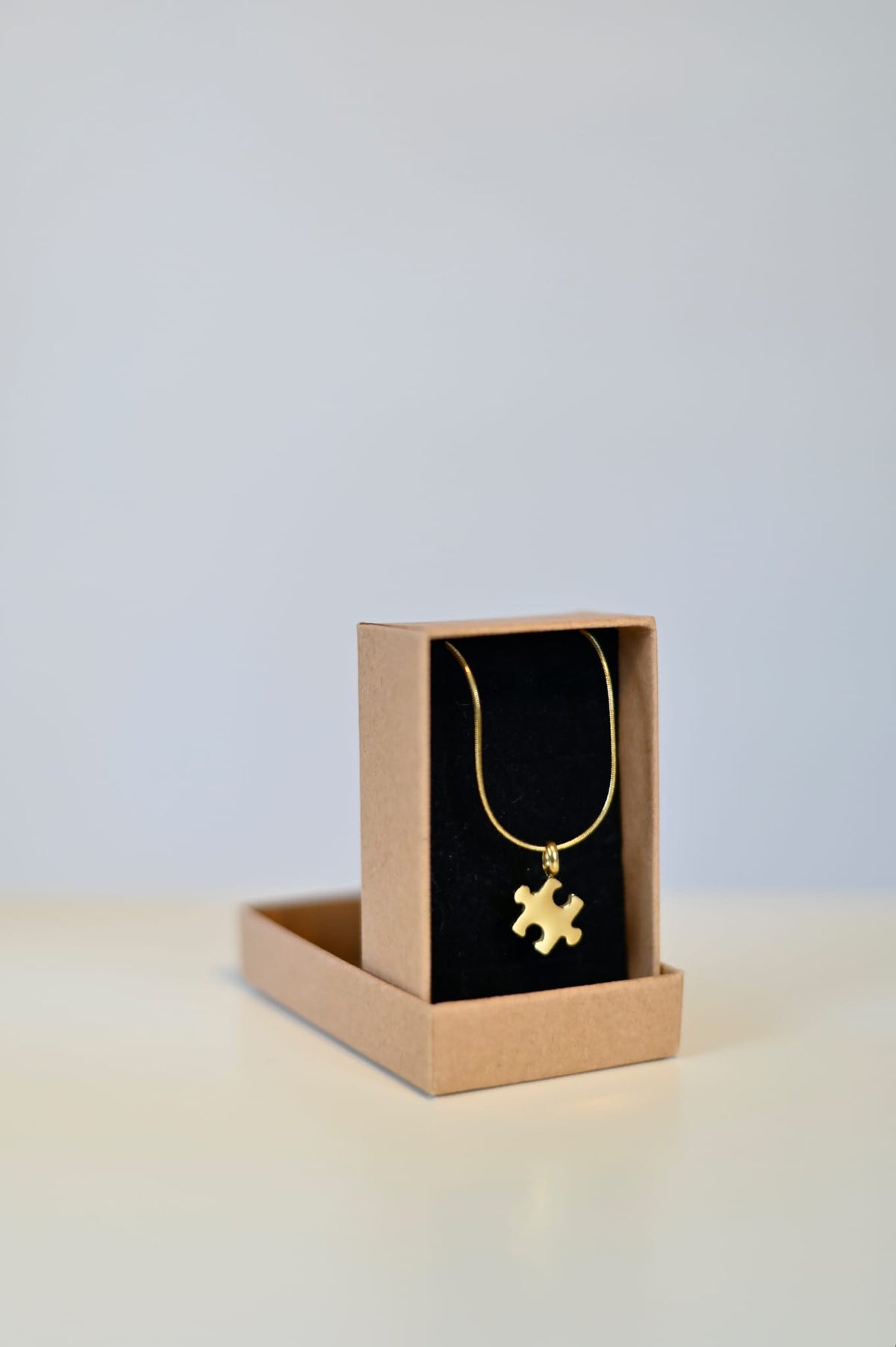 Halskette Puzzle - Freundschaftskette, Schlangette wasserfest Edelstahl