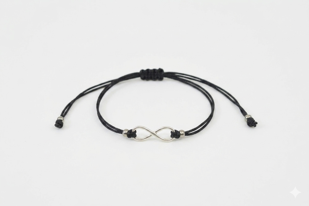 Infinity-Armband filigran - 925 er silber Verbinder Unendlichkeitszeichen