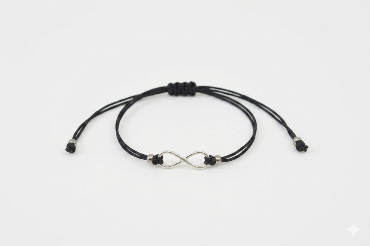 Infinity-Armband filigran - 925 er silber Verbinder Unendlichkeitszeichen