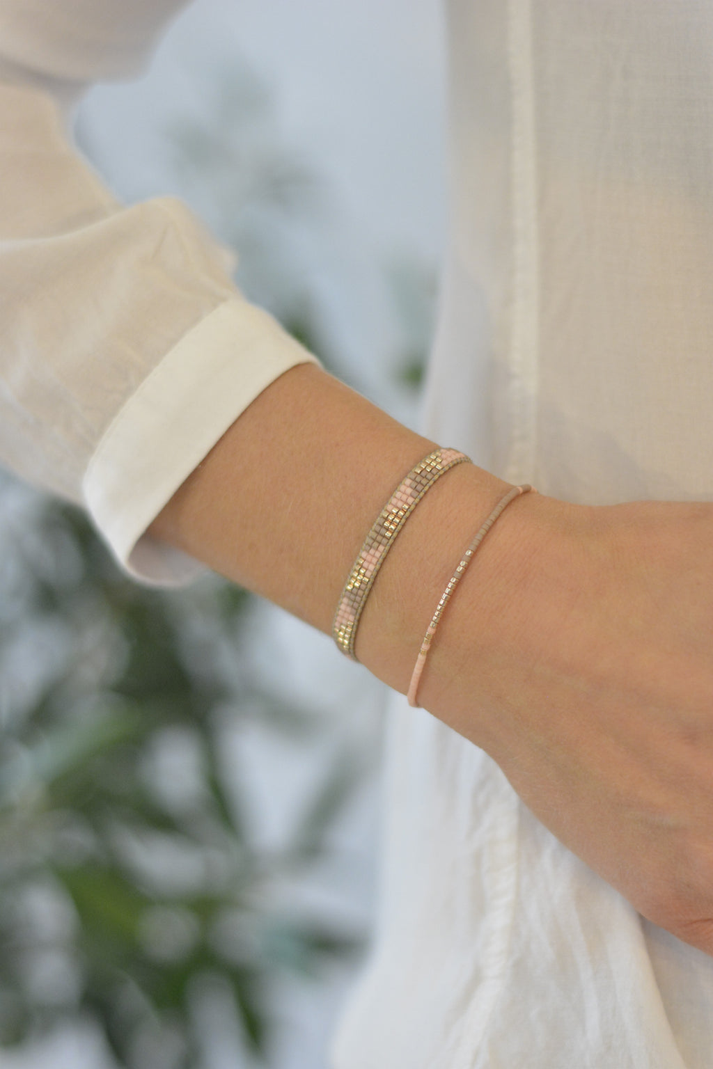 Minimalistisches Miyuki-Armband – Boho-Stil mit Triangel-Muster