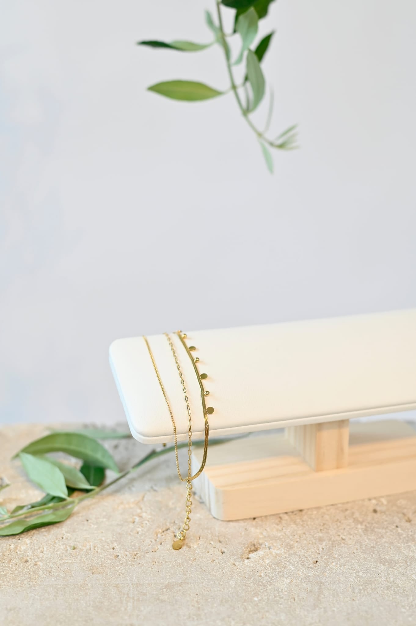 3-teiliges Gliederarmband - Plättchen Set