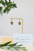 Creolen Monstera - modern Edelstahl wasserfest