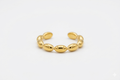 Bubbles Ring – Offener Ring aus Edelstahl