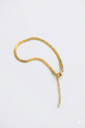 Armband Schlangenkette - gold wasserfest