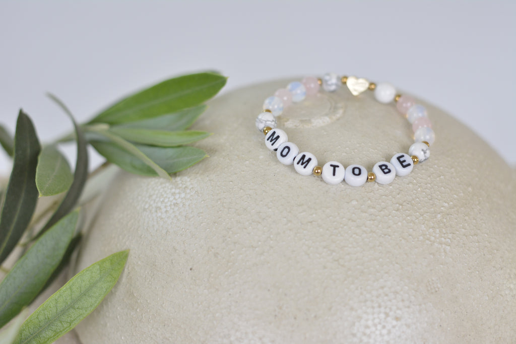 Love Grows Mom to be Armband - Geschenk zur Schwangerschaft