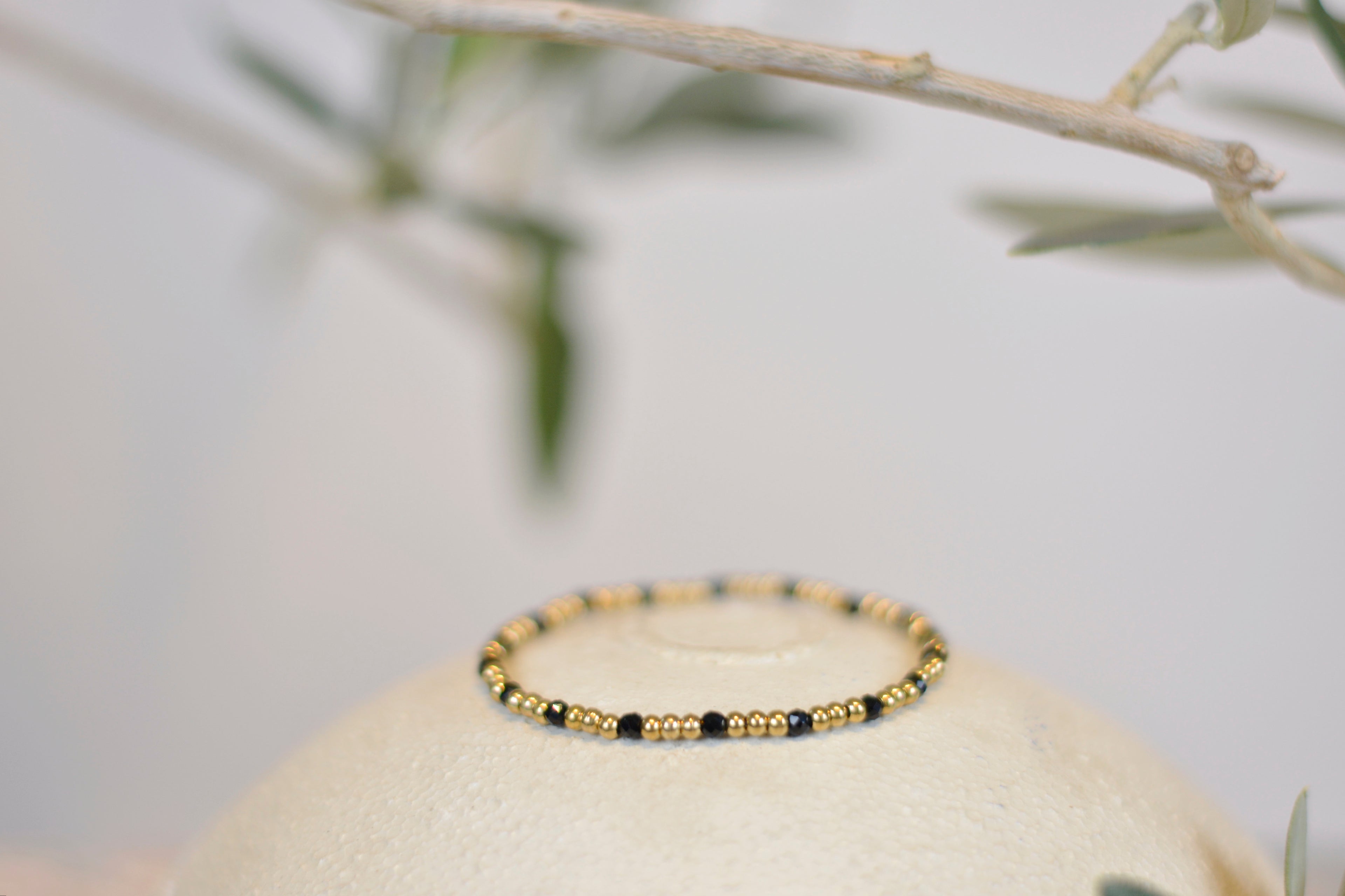 Schmuckset 'Katja' schwarz-gold Perlenarmbänder