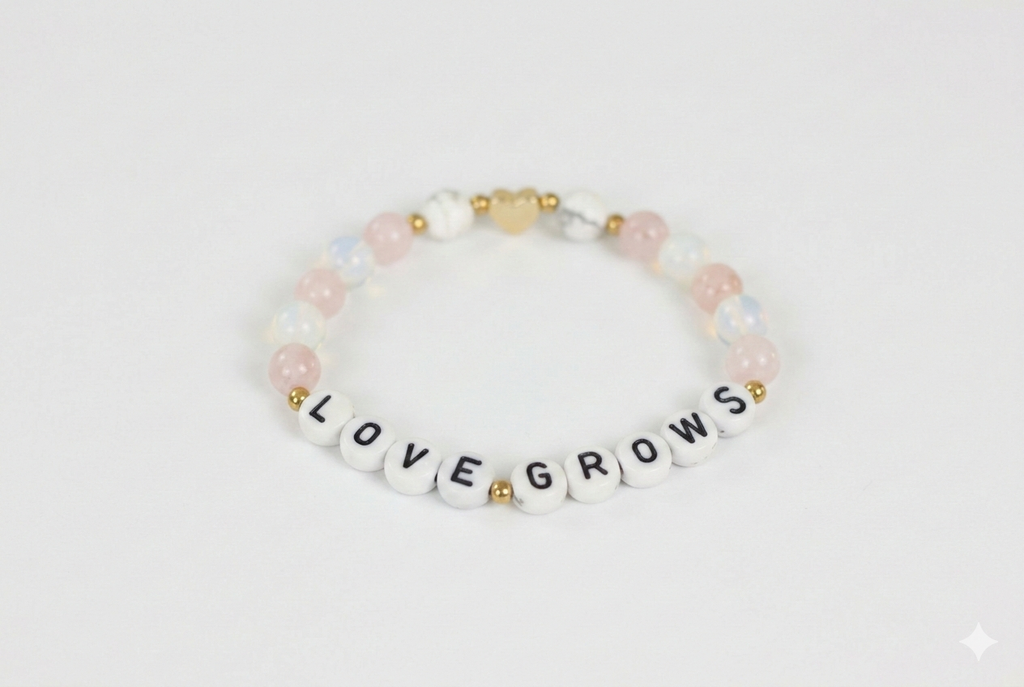 Love Grows Mom to be Armband - Geschenk zur Schwangerschaft