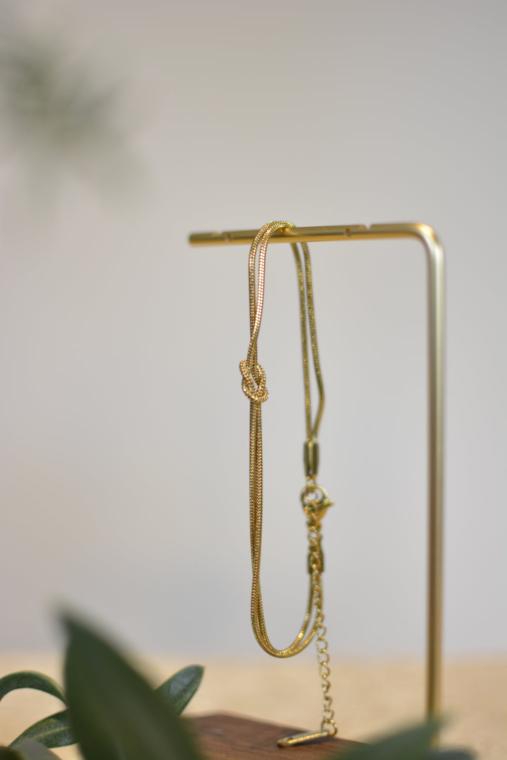 Liebesknoten - gold und individuell einstellbar - wasserfest