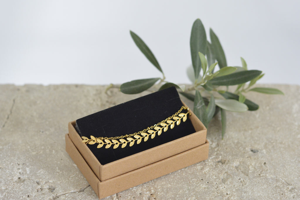 Gliederarmband floral - doppelt Edelstahl wasserfest