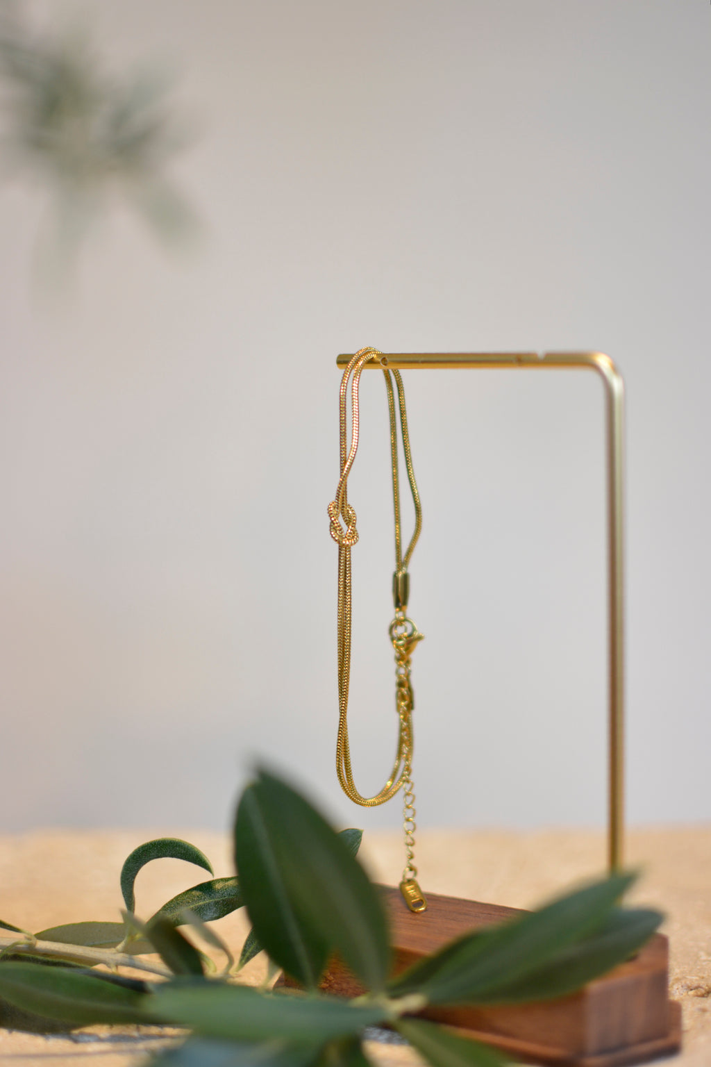Liebesknoten - gold und individuell einstellbar - wasserfest