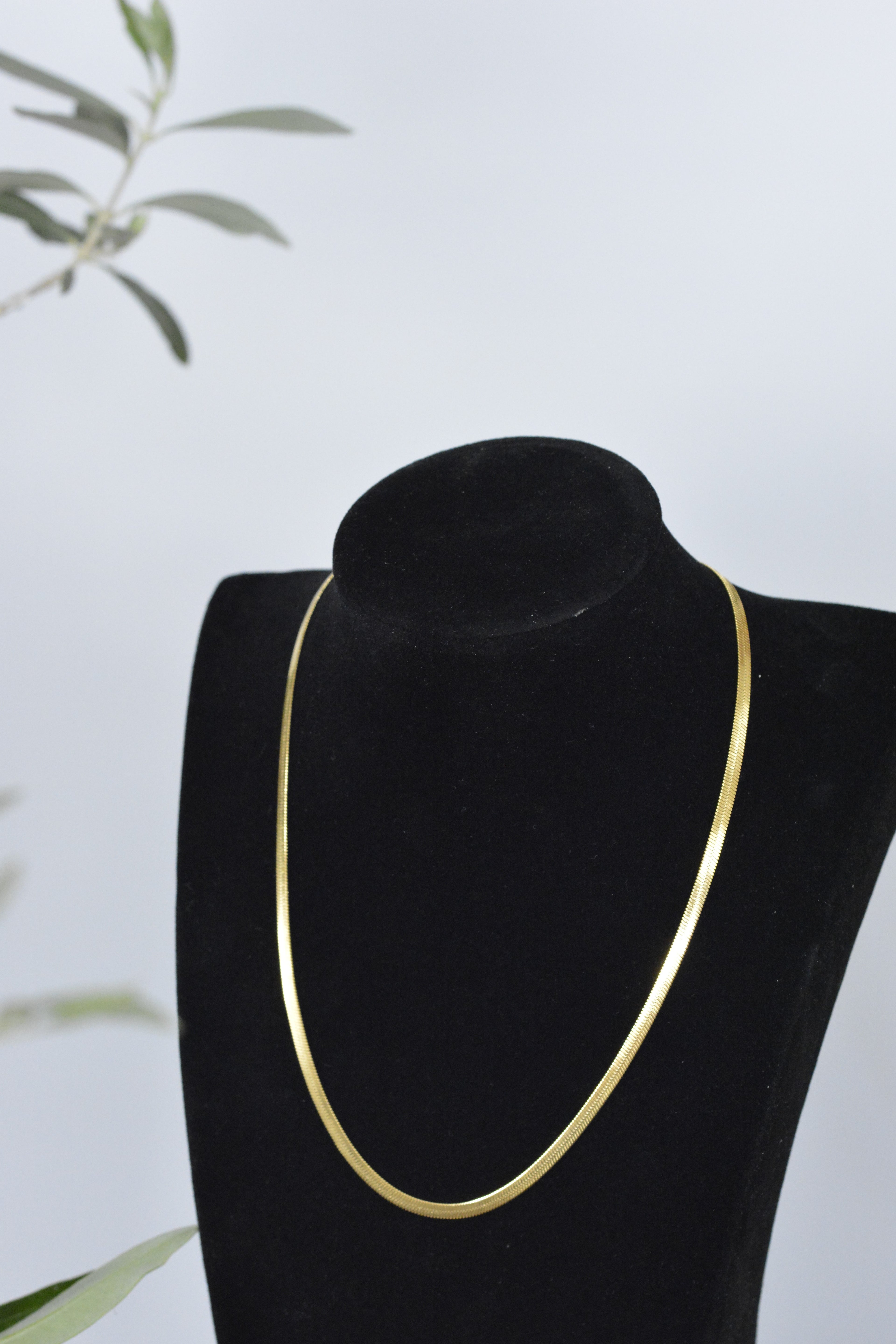 Schmuckset Schlangenkette - wasserfester Alltagsschmuck Set Halskette & Armkette