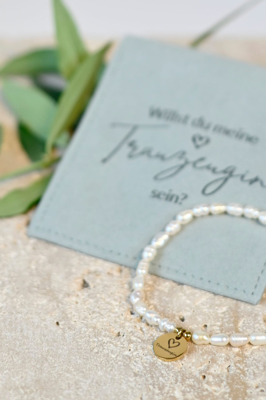 Süßwasserperlen Armband Trauzeugin fragen – Willst du meine Trauzeugin sein? Willst du mein Taufpate/in sein? Geschenkarmband mit Gravur-Plättchen, Perlenarmband Hochzeit