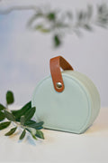 Schmuckbox mint salbei - für Ringe und Ketten - Reiseverpackung