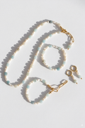 'Feel like summer' -Schmuckset: Handgefertigtes Ensemble mit vergoldeten Details