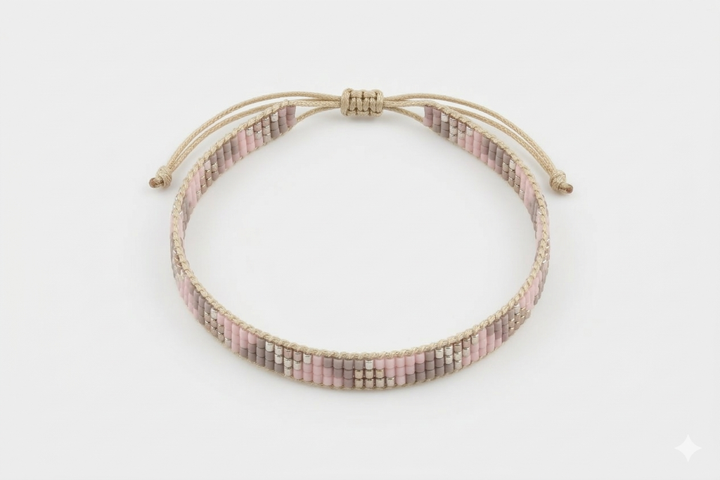 Minimalistisches Miyuki-Armband – Boho-Stil mit Triangel-Muster