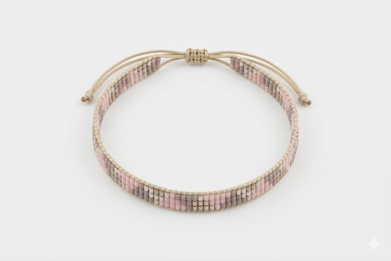 Minimalistisches Miyuki-Armband – Boho-Stil mit Triangel-Muster