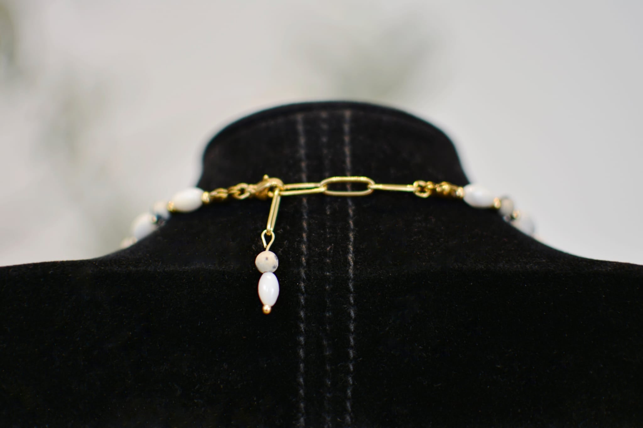 Schmuckset Rosenquarz - Halskette Ohrring Armband Geschenkset