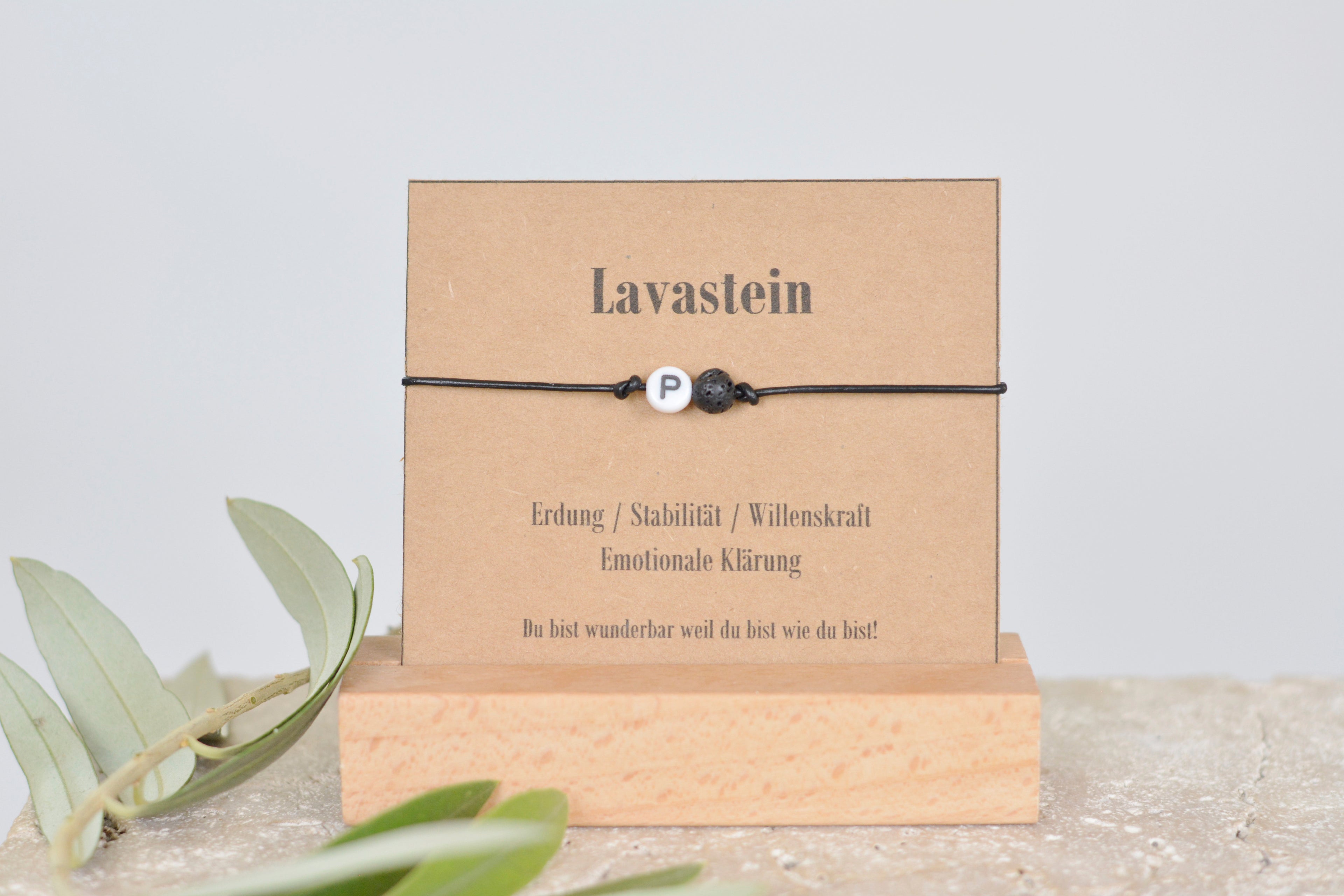 Männerarmband 'Initialien' Lederarmband Geschenk