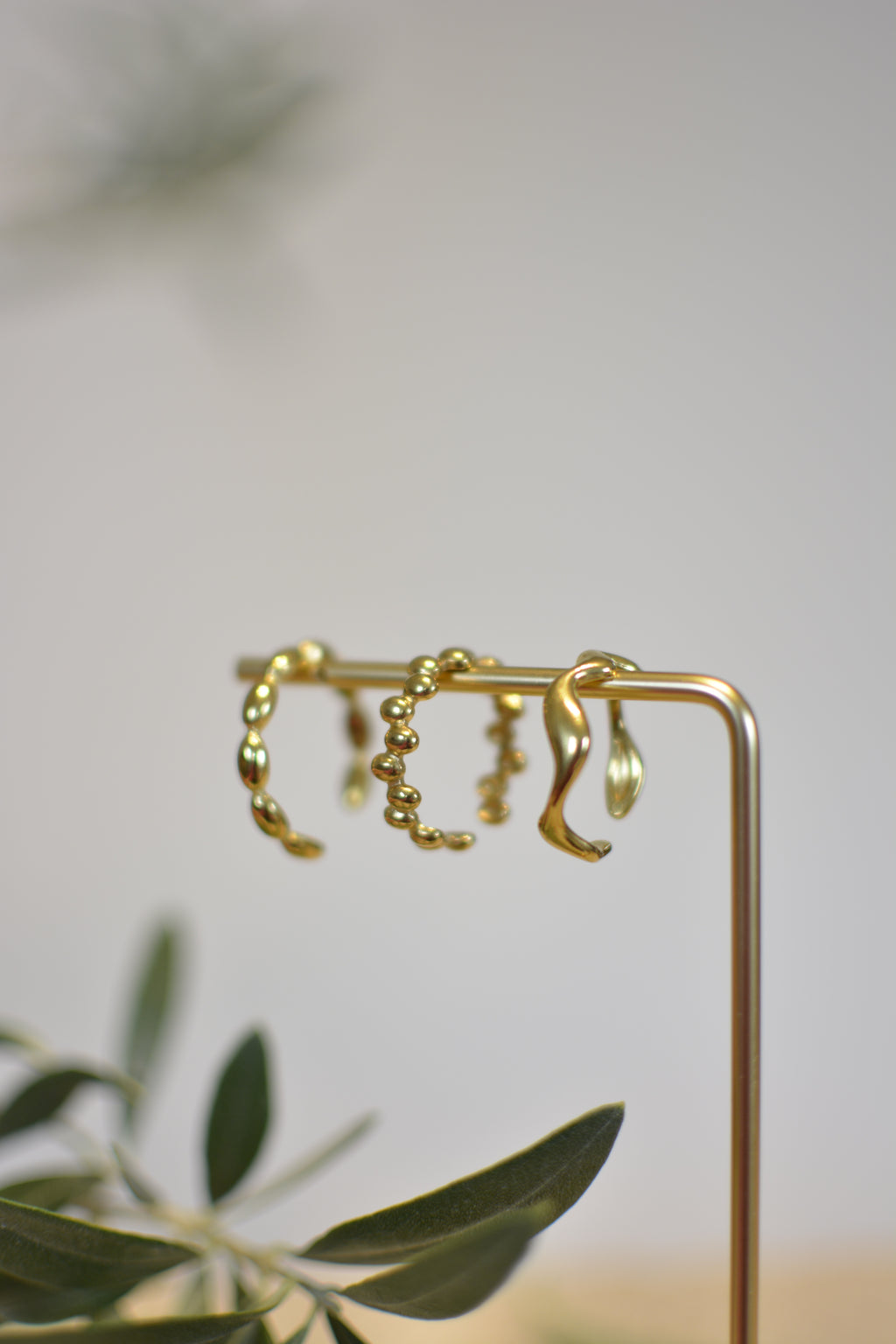 Bubbles Ring – Offener Ring aus Edelstahl